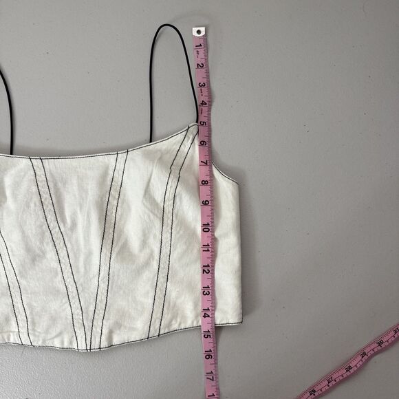 Urban Outfitters Corset Top Off White Cream Women's Size Medium - Picture 15 of 16